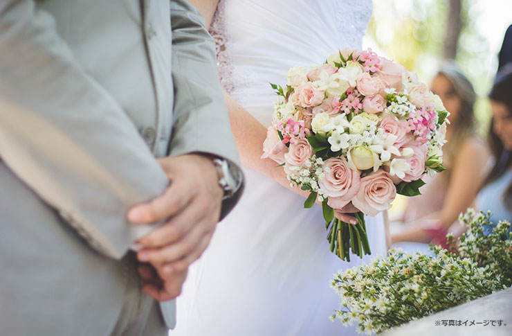 結婚式の写真