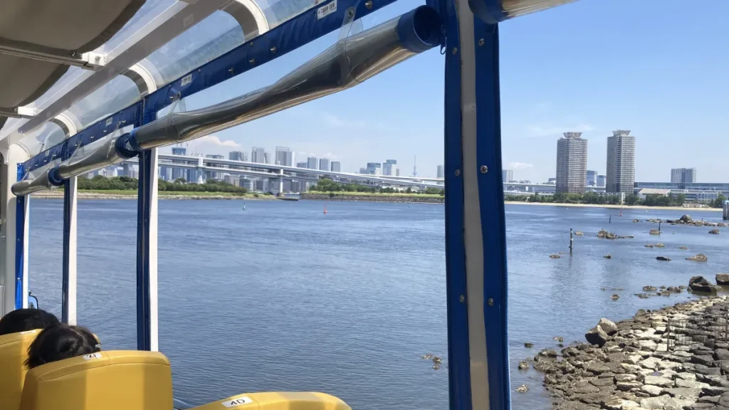 スカイダック　入水ポイント