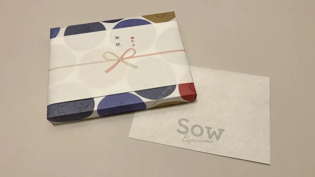 個室スパ・エステチケット　熨斗、包装、メッセージカード