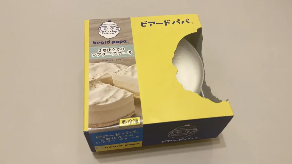 ビアードパパ　レアチーズケーキ　パッケージ