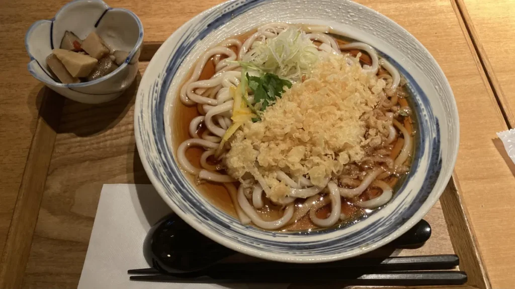 両国湯屋江戸遊　食事処「北斎」　冷やしうどん