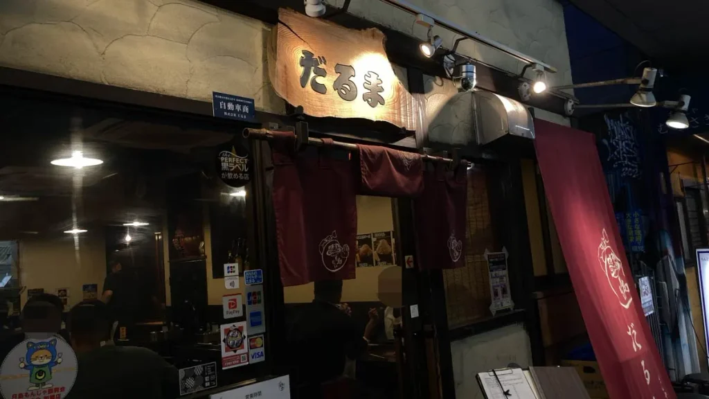 月島名物もんじゃだるま　月島本店　外観