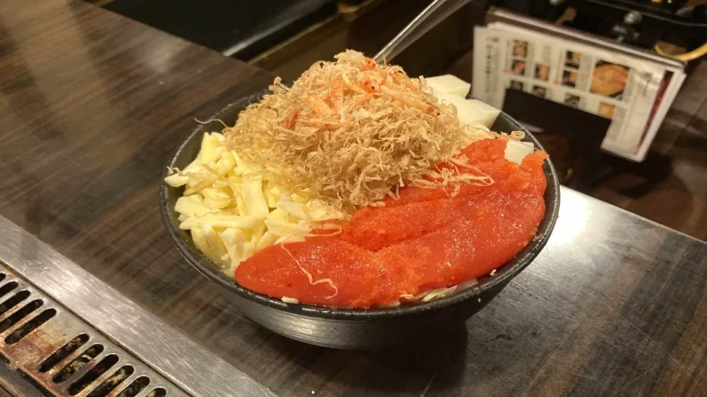もち明太もんじゃ